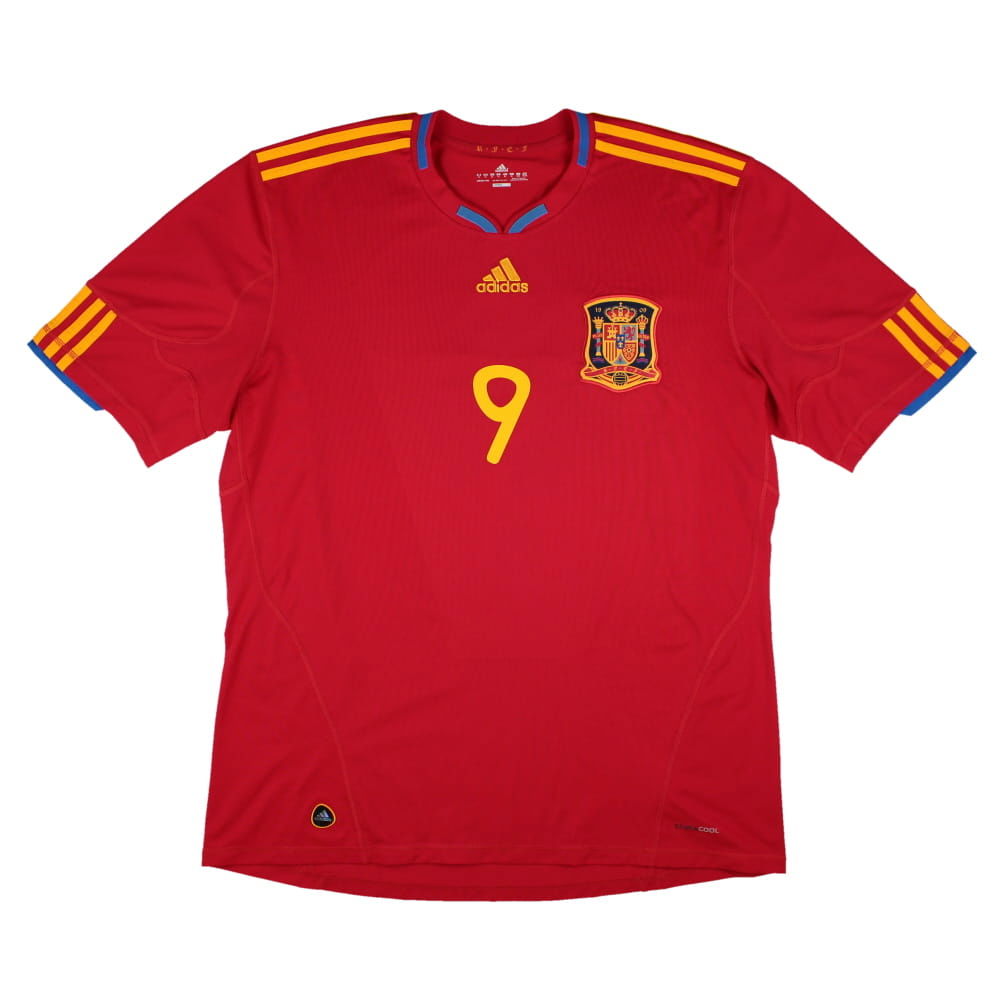 Spain 2010-11 Home Shirt (XL) Torres #9 (Excellent)