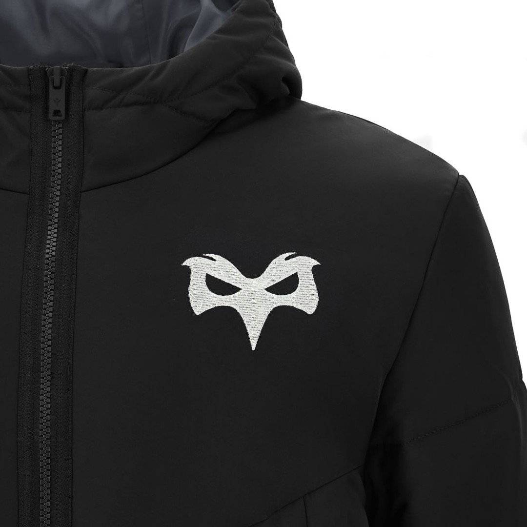 2026-2027 Ospreys Rugby Long Padded Jacket (Black)
