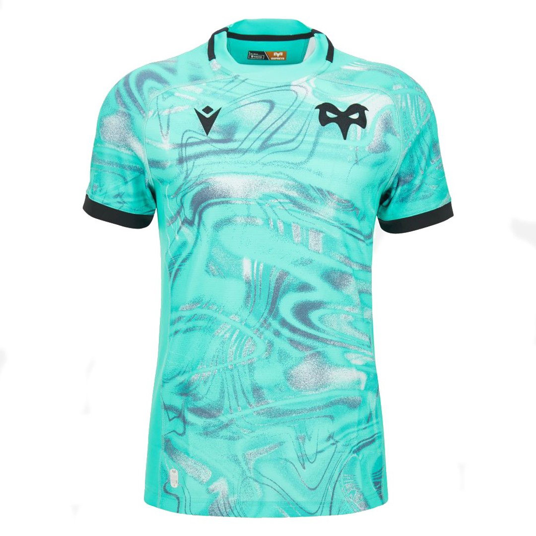 2026-2027 Ospreys Rugby Training Shirt (Blue) (Your Name)