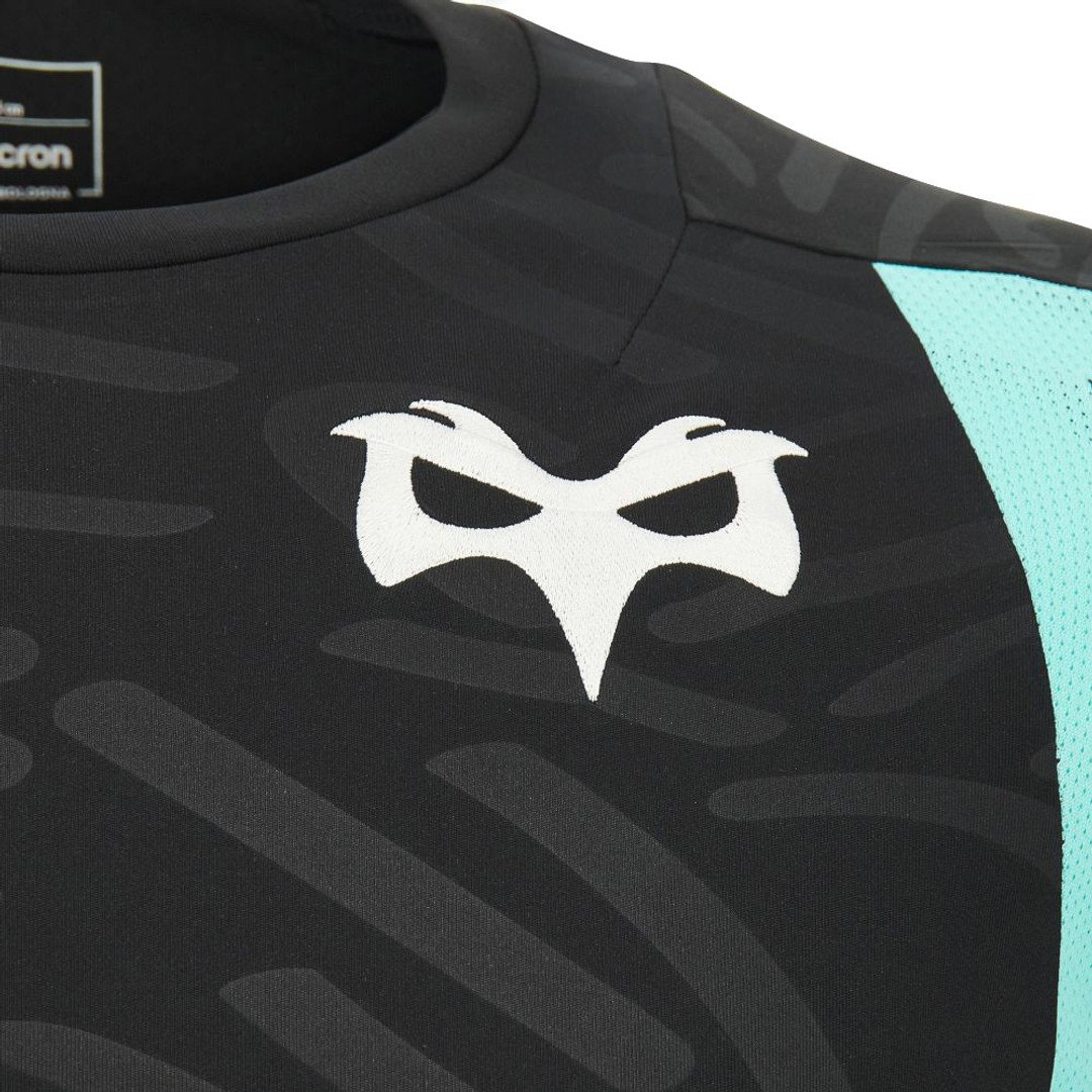 2026-2027 Ospreys Rugby Poly Long Sleeve Training Shirt (Black)