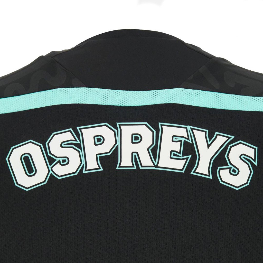 2026-2027 Ospreys Rugby Poly Long Sleeve Training Shirt (Black)