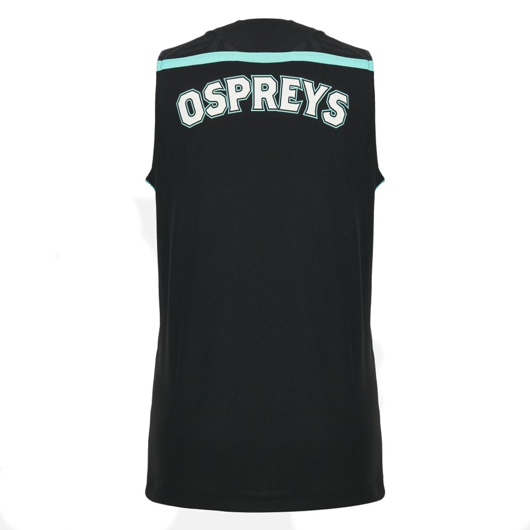2026-2027 Ospreys Rugby Poly Sleeveless Training Shirt (Black)