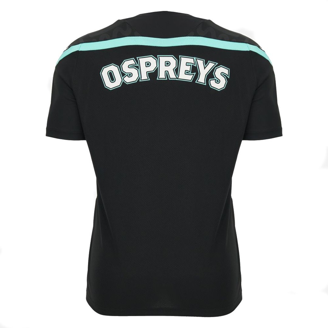 2026-2027 Ospreys Rugby Poly Training Shirt (Black) - Kids