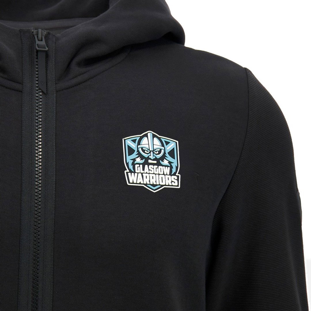 2026-2027 Glasgow Warriors Travel Full Zip Hoodie (Black)