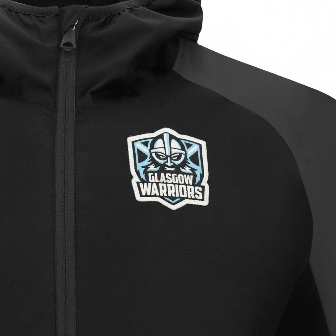 2026-2027 Glasgow Warriors Training Rain Jacket (Black)