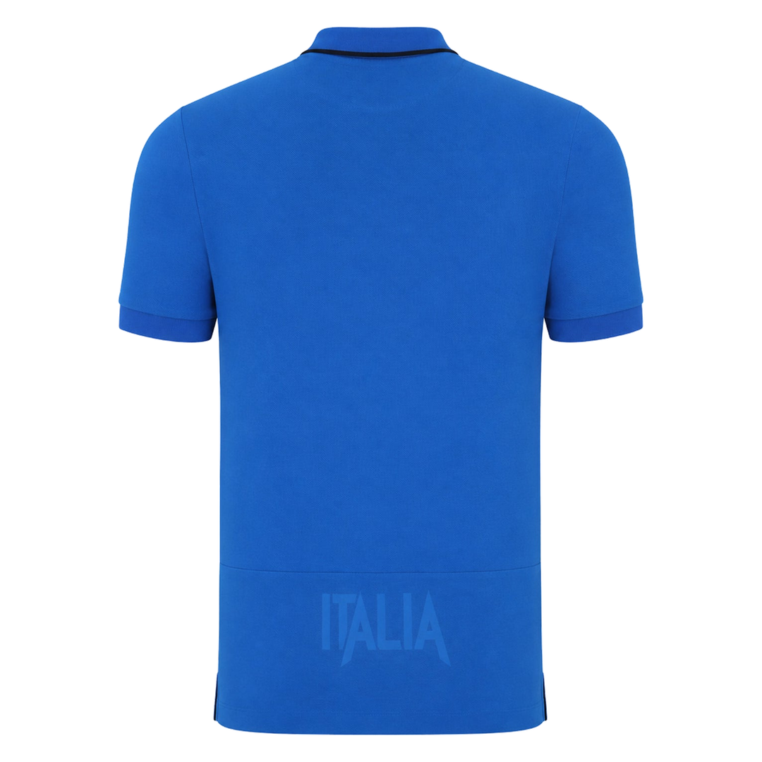 2026-2027 Italy Rugby Cotton Polo Shirt (Blue)