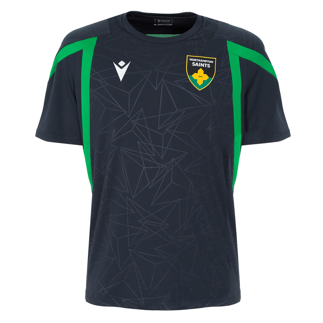 2026-2027 Northampton Saints Poly Training Shirt (Black) (Your Name)