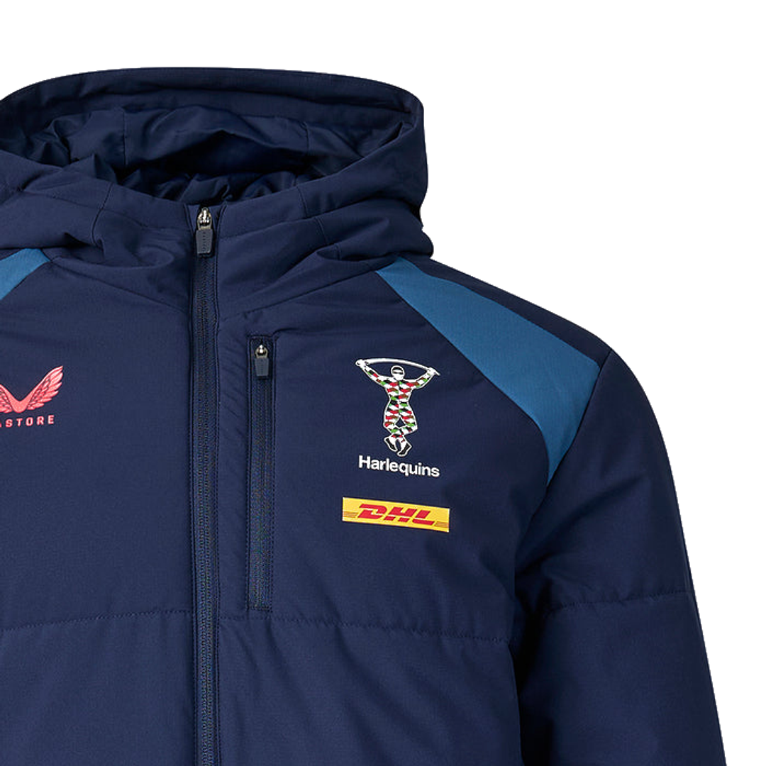 2026-2027 Harlequins Training Padded Jacket (Navy)