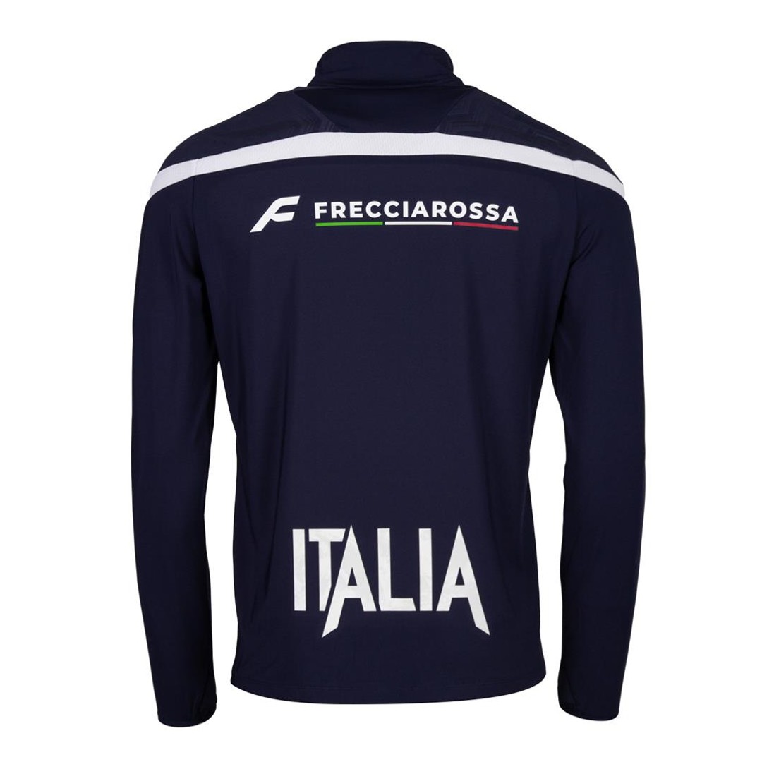 2026-2027 Italy Rugby Training 1/4 Zip (Navy)