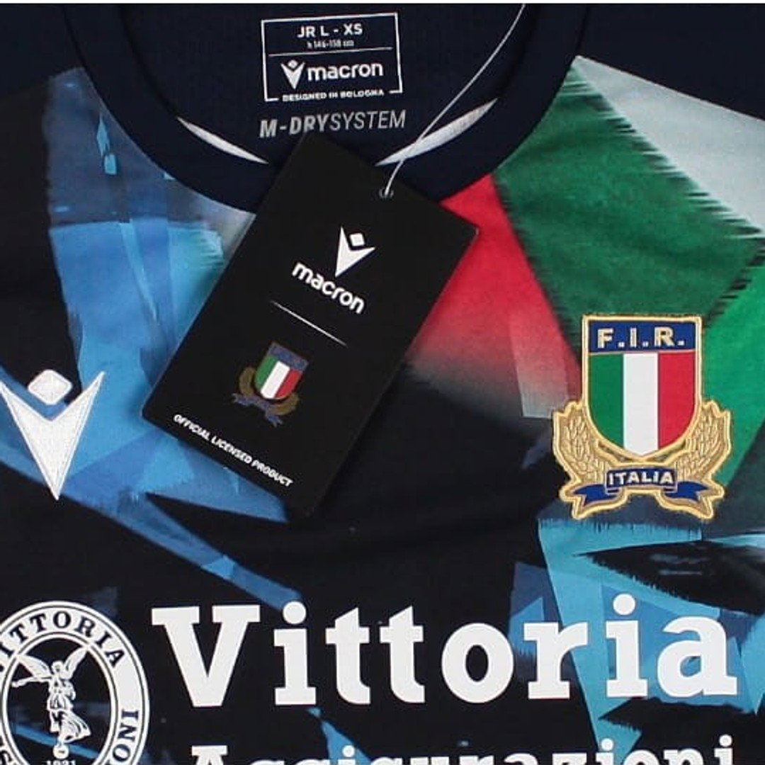 2026-2027 Italy Rugby Training Player Shirt (Navy) - Kids