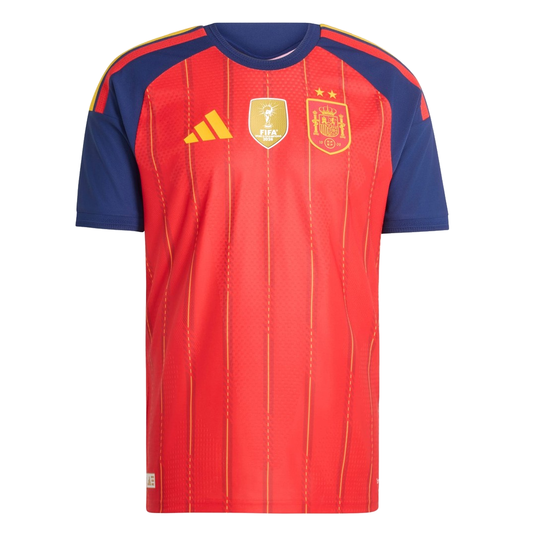 2026-2027 Spain Authentic Home WC WINNERS Shirt (A.Iniesta 6)