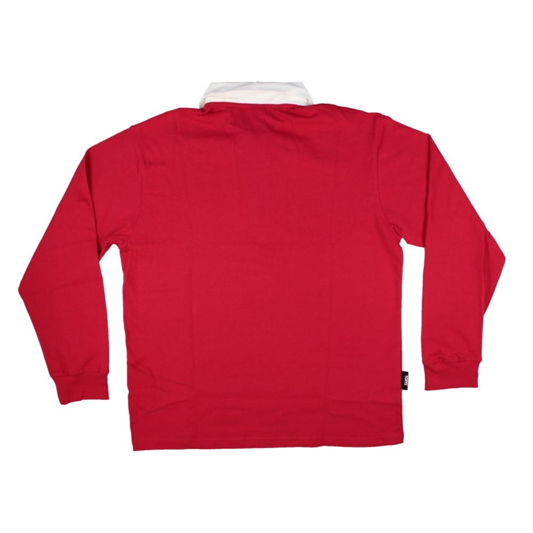 Tonga 1923 Home Vintage Rugby Long Sleeve Shirt (Red)
