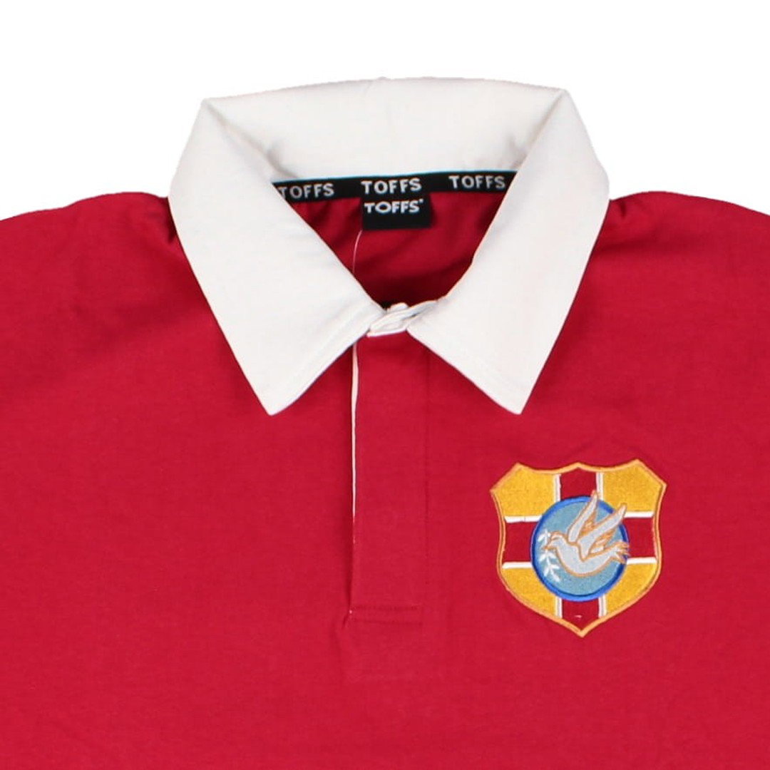 Tonga 1923 Home Vintage Rugby Long Sleeve Shirt (Red)