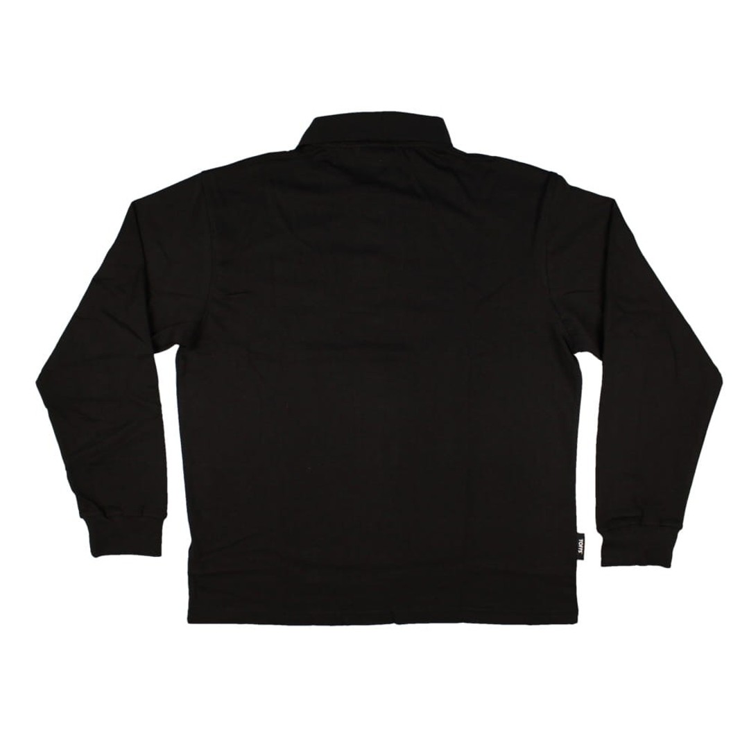 Wales 1881 Vintage Long Sleeve Rugby Shirt (Black Collar)