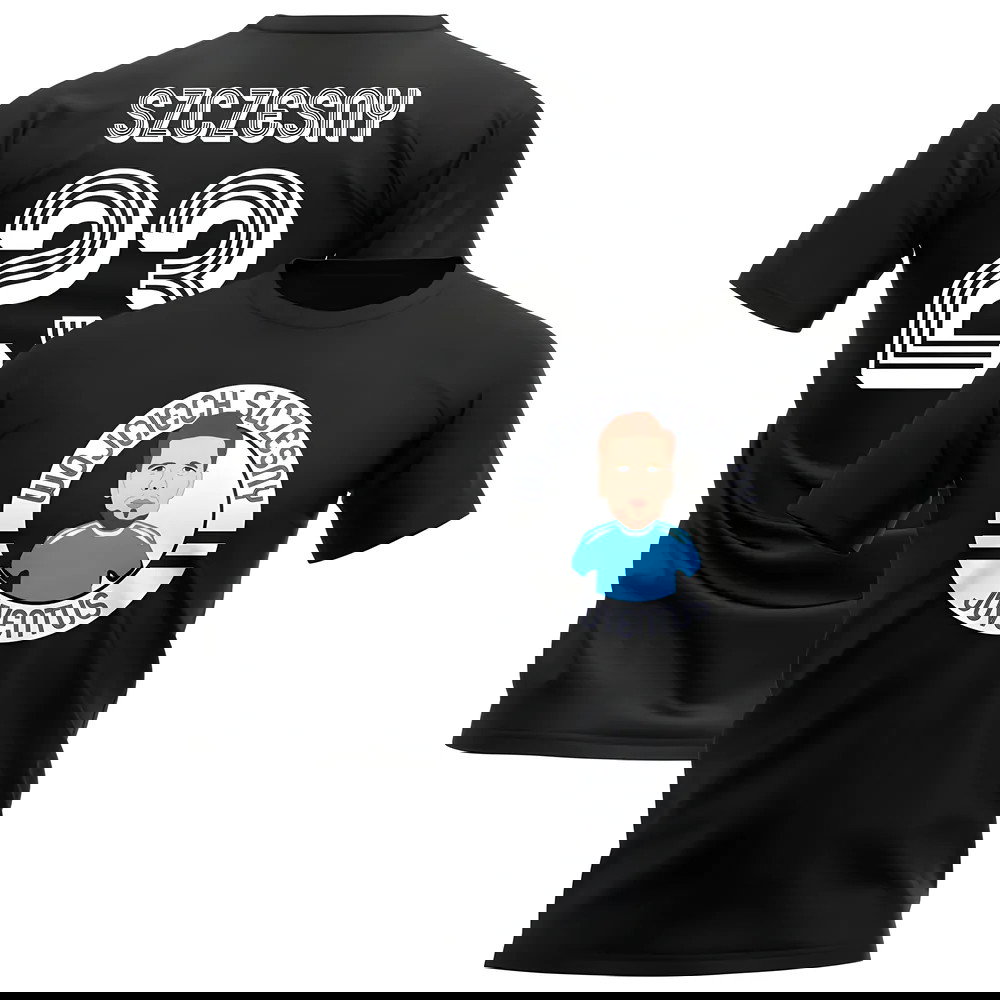 Wojciech Szczesny Juventus Illustration T-Shirt (Black)