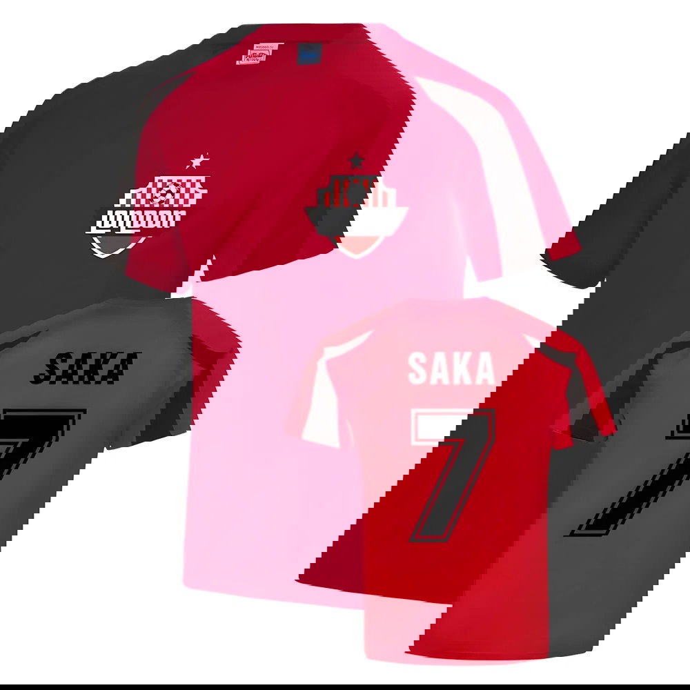 Bukayo Saka Arsenal Sports Training Jersey (Red)