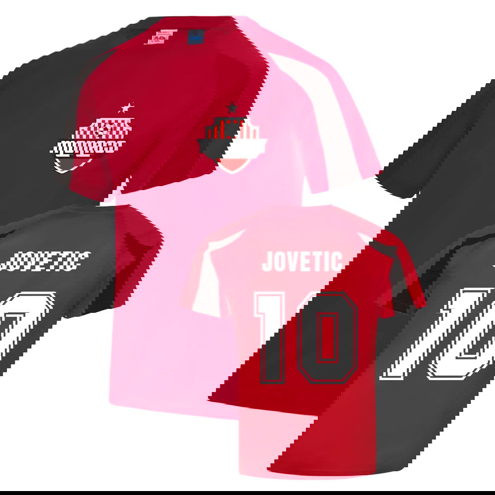 Stevan Jovetic Monaco Sports Training Jersey (Red)