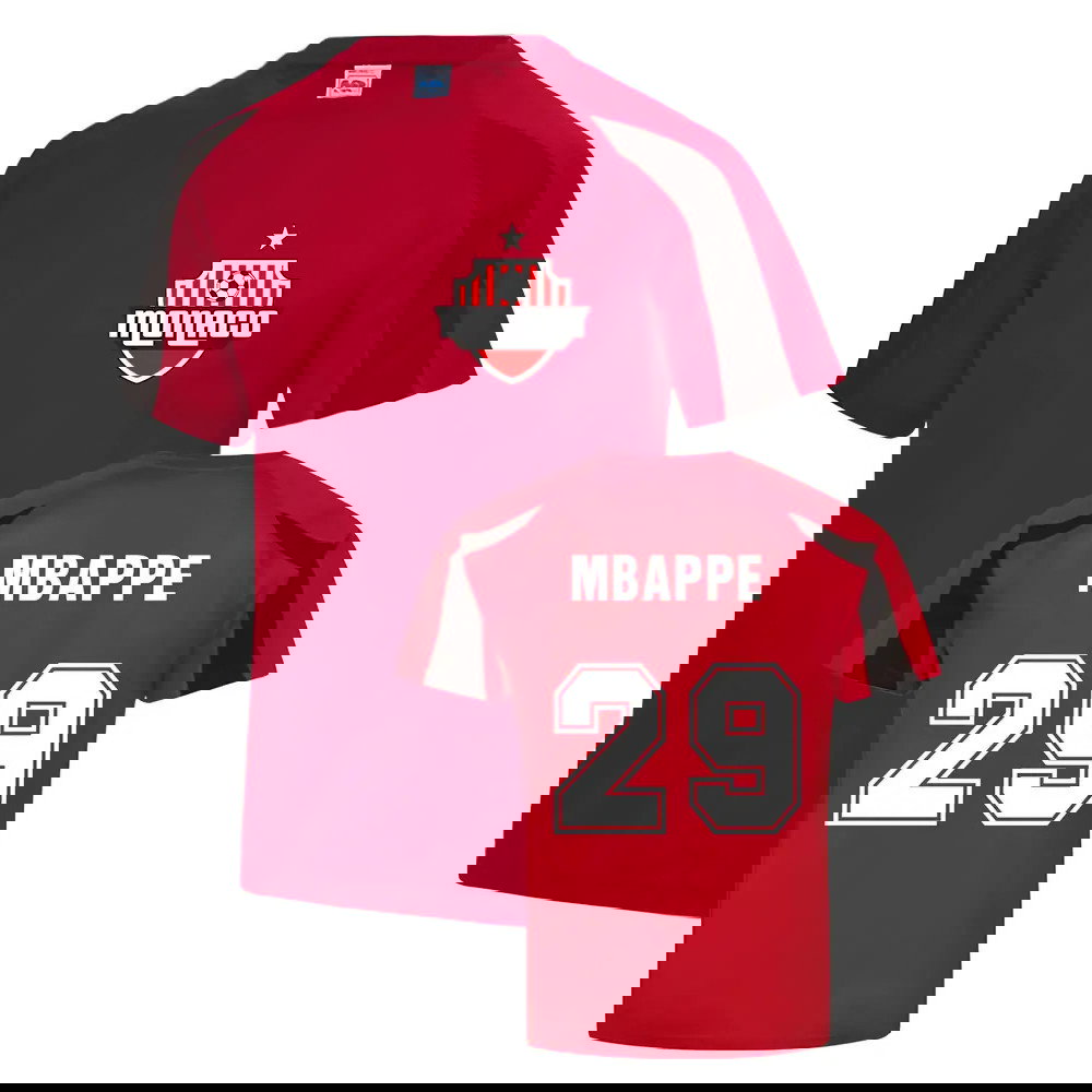 Kylian Mbappé Monaco Sports Training Jersey (Red)