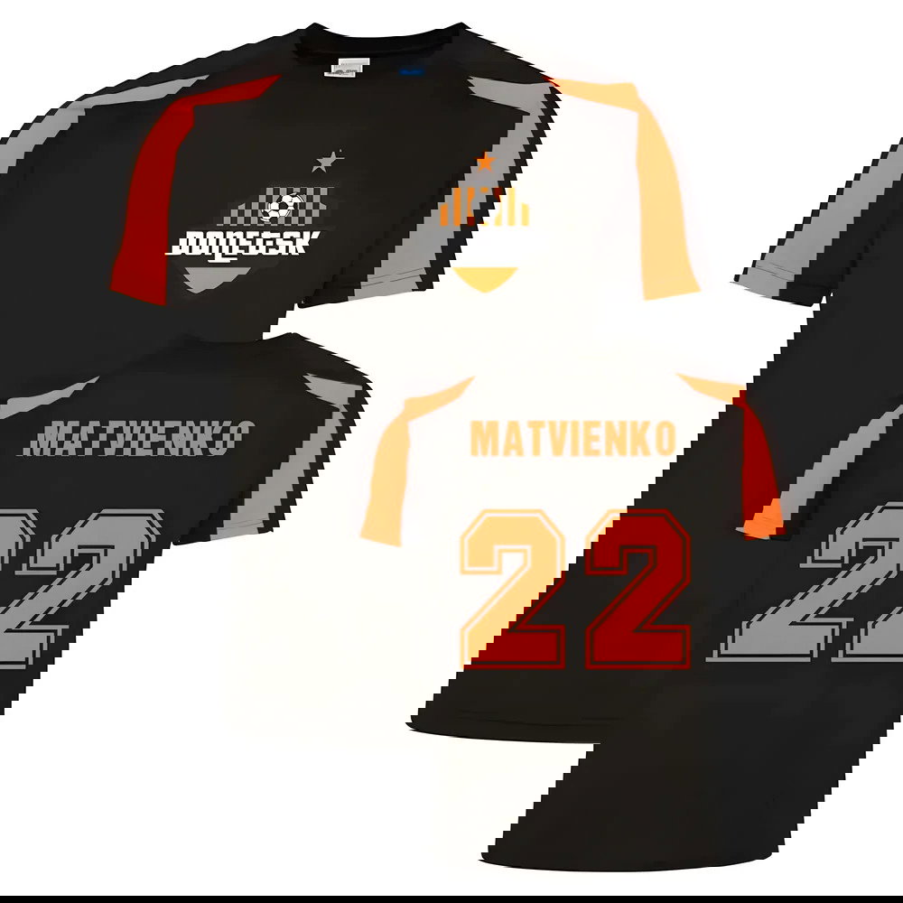 Mykola Matvienko Donetsk Sports Training Jersey (Black)