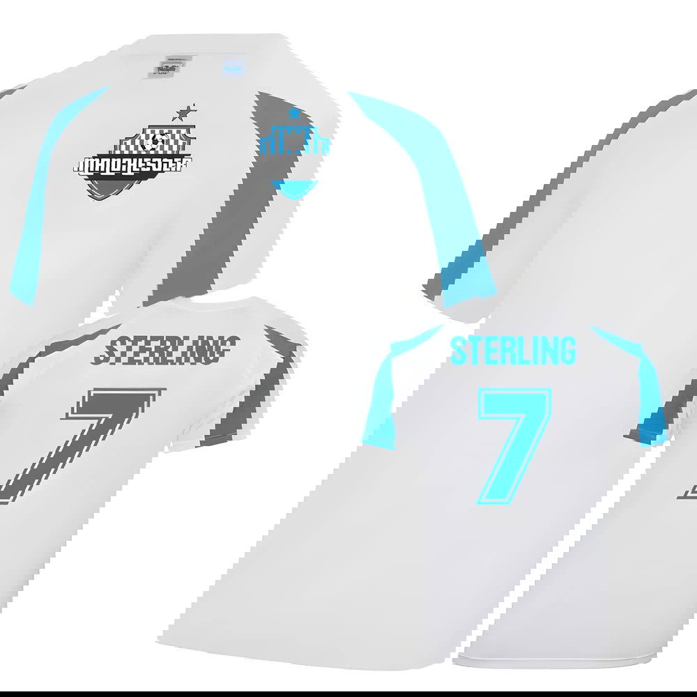 Raheem Sterling Man City Sports Training Jersey (White)