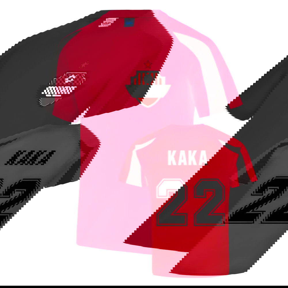 Kaka Milan Sport Training Jersey (Red)