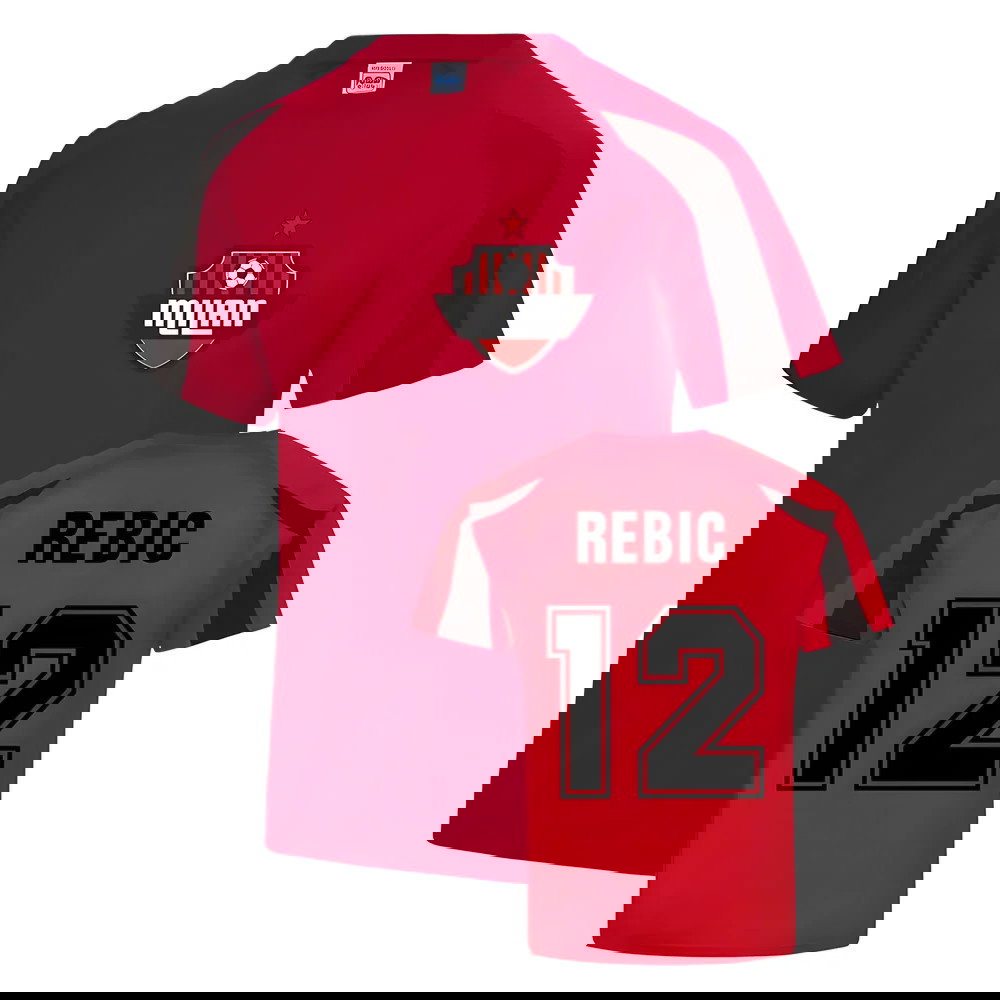 Ante Rebic Milan Sport Training Jersey (Red)