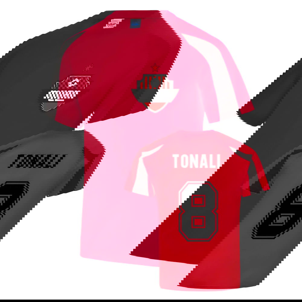 Sandro Tonali Milan Sport Training Jersey (Red)