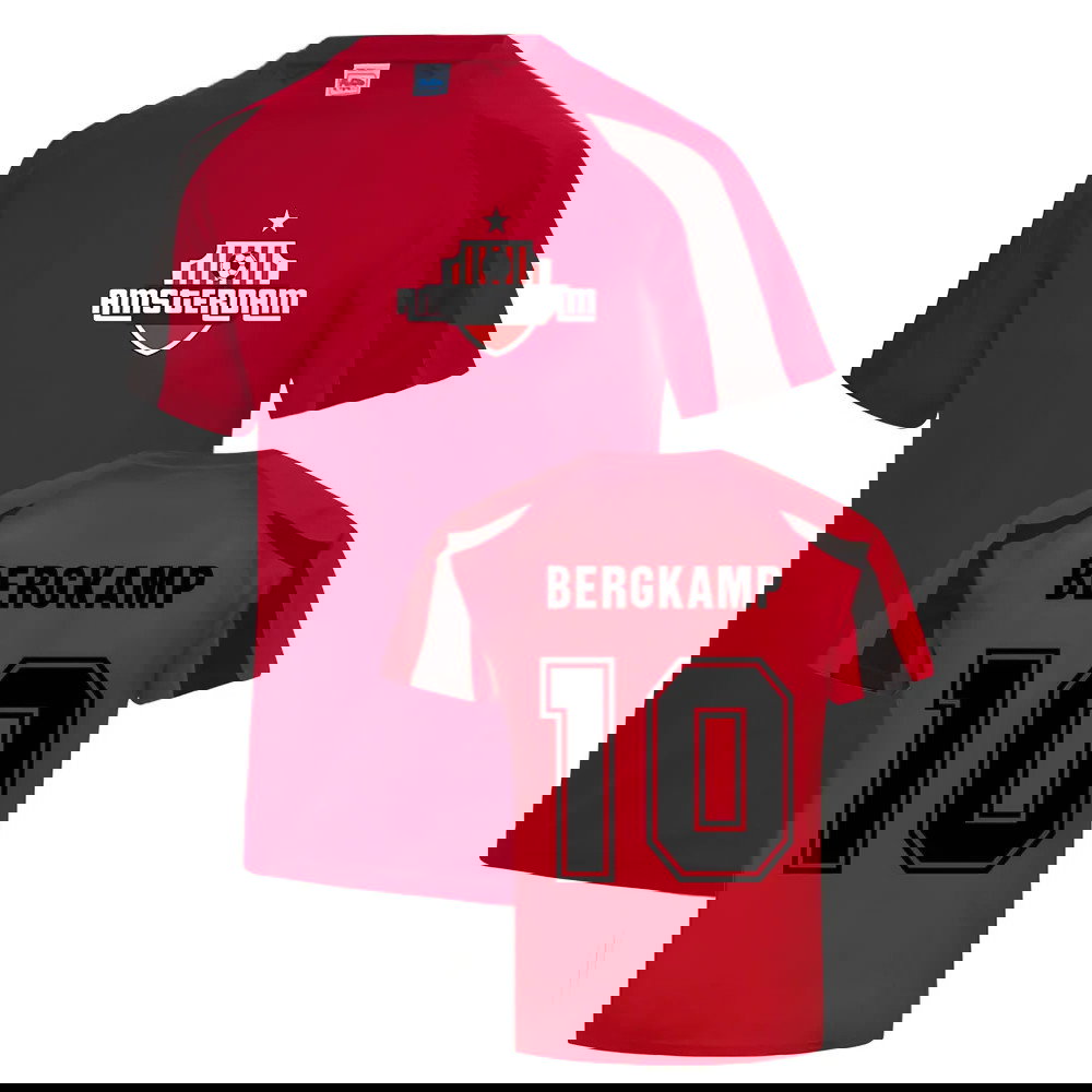 Dennis Bergkamp Ajax Sports Training Jersey (Red)