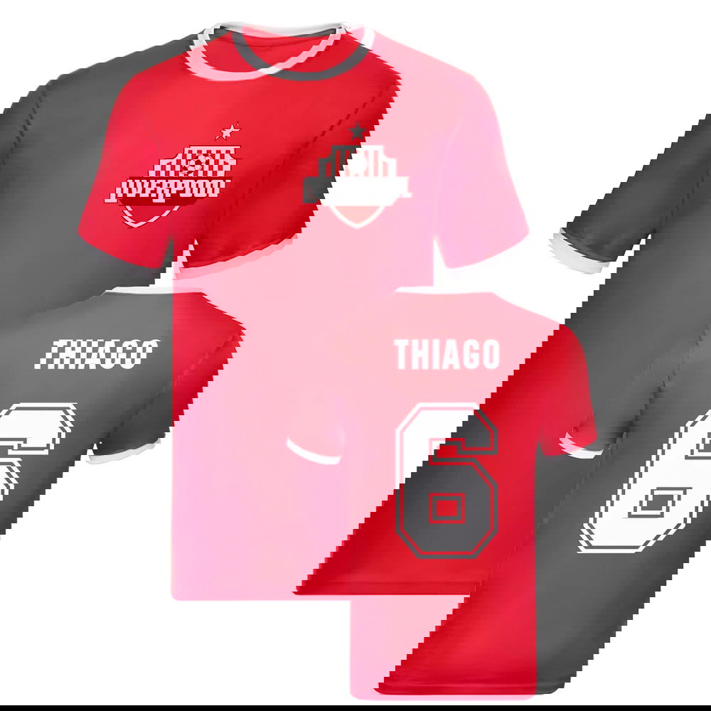 Thiago Liverpool Ringer Tee (Red)