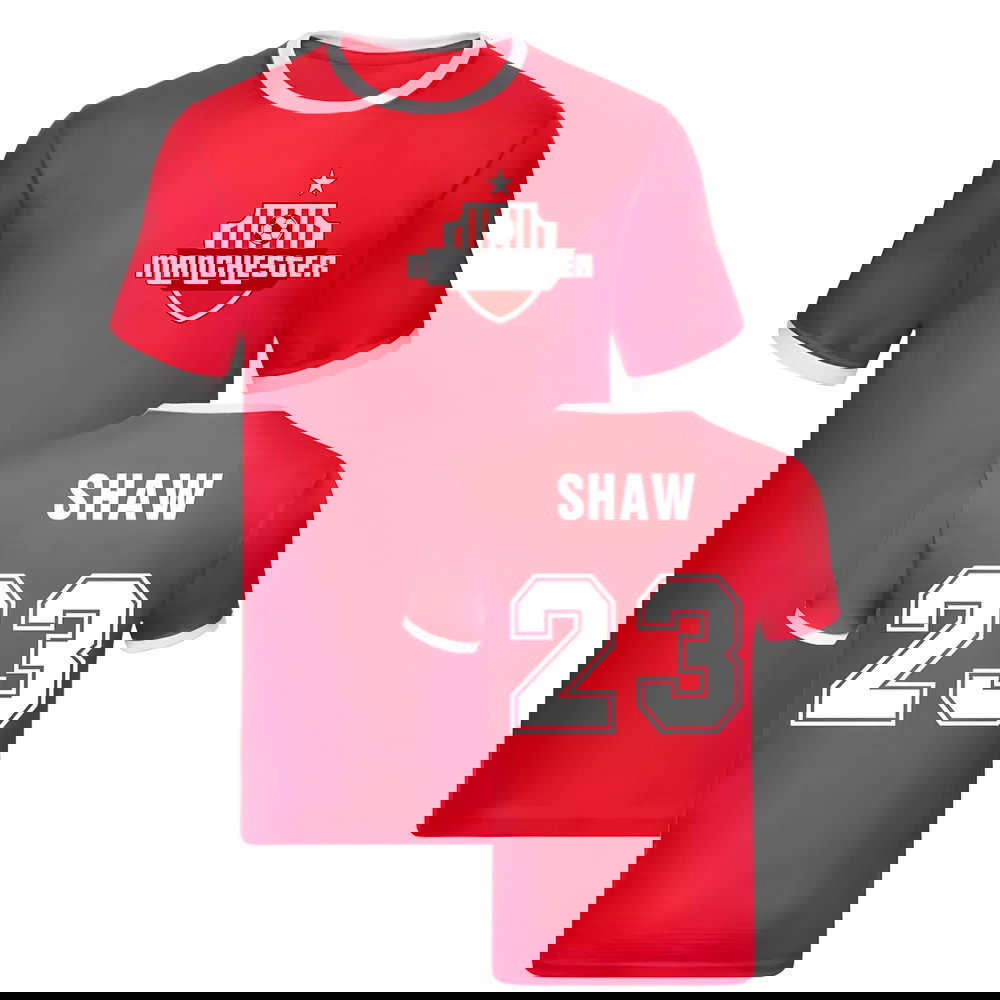 Luke Shaw Manchester Ringer Tee (Red)