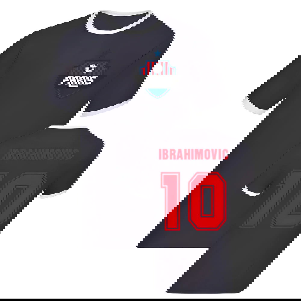 Zlatan Ibrahimovic Paris Ringer Tee (Navy)