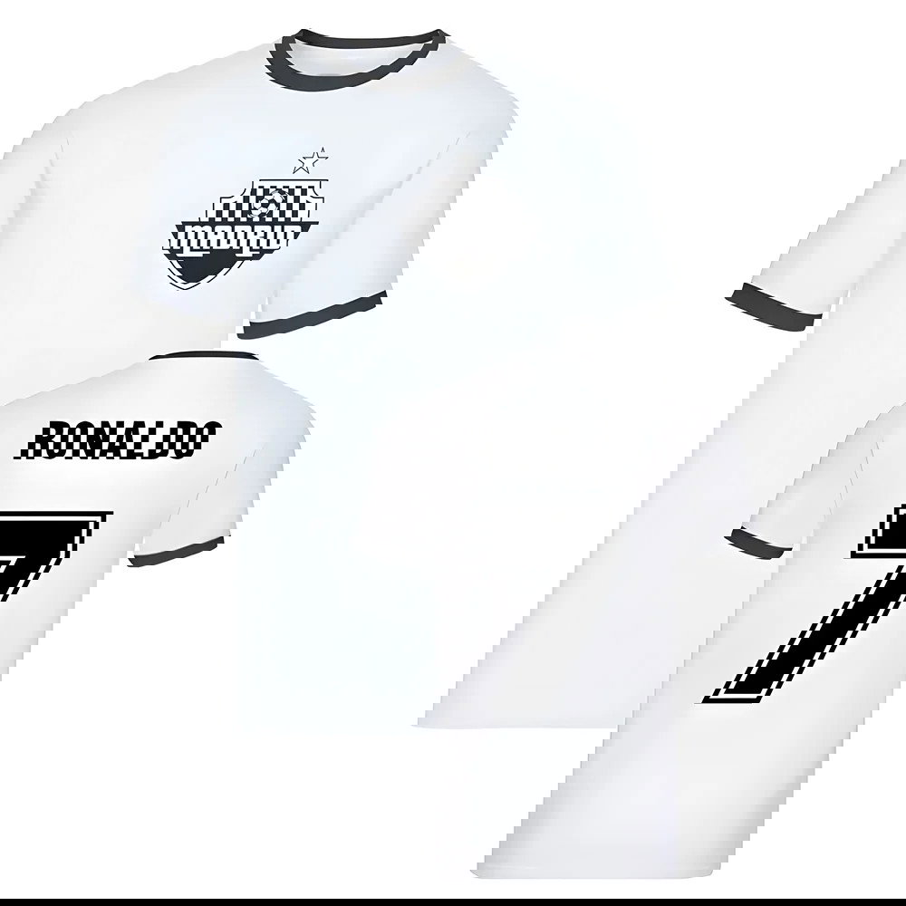 Cristiano Ronaldo Madrid Ringer Tee (White)