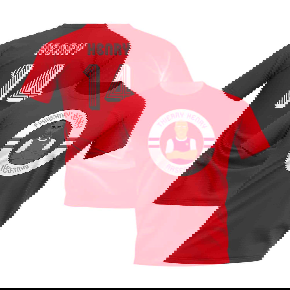 Thierry Henry Illustration T-Shirt (Red)