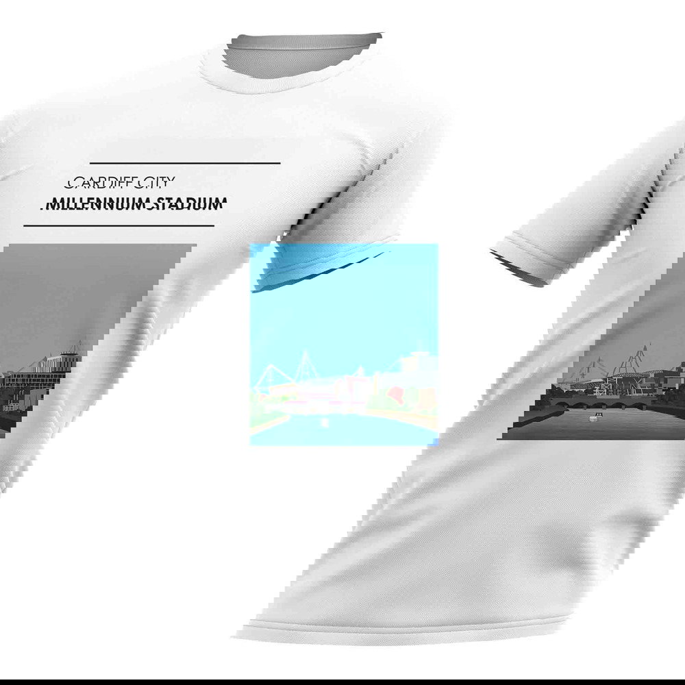 Millennium Stadium Cardiff City Stadium T-Shirt (White)