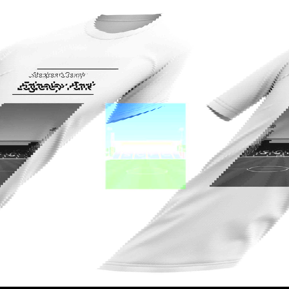 Edgeley Park Stockport County Stadium T-Shirt (White)