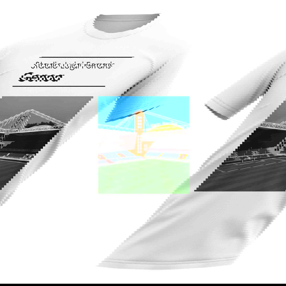 Stadio Luigi Ferraris Genoa Stadium T-Shirt (White)