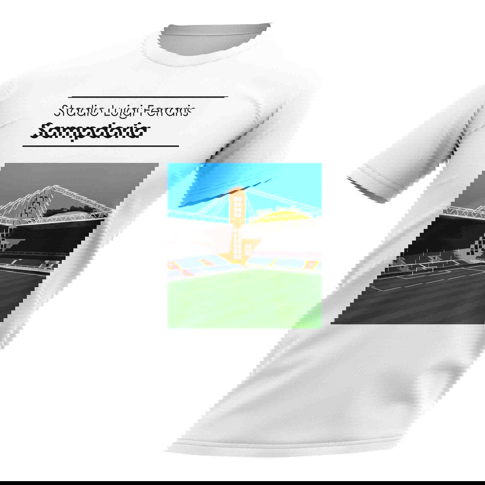 Stadio Luigi Ferraris Sampdoria Stadium T-Shirt (White)