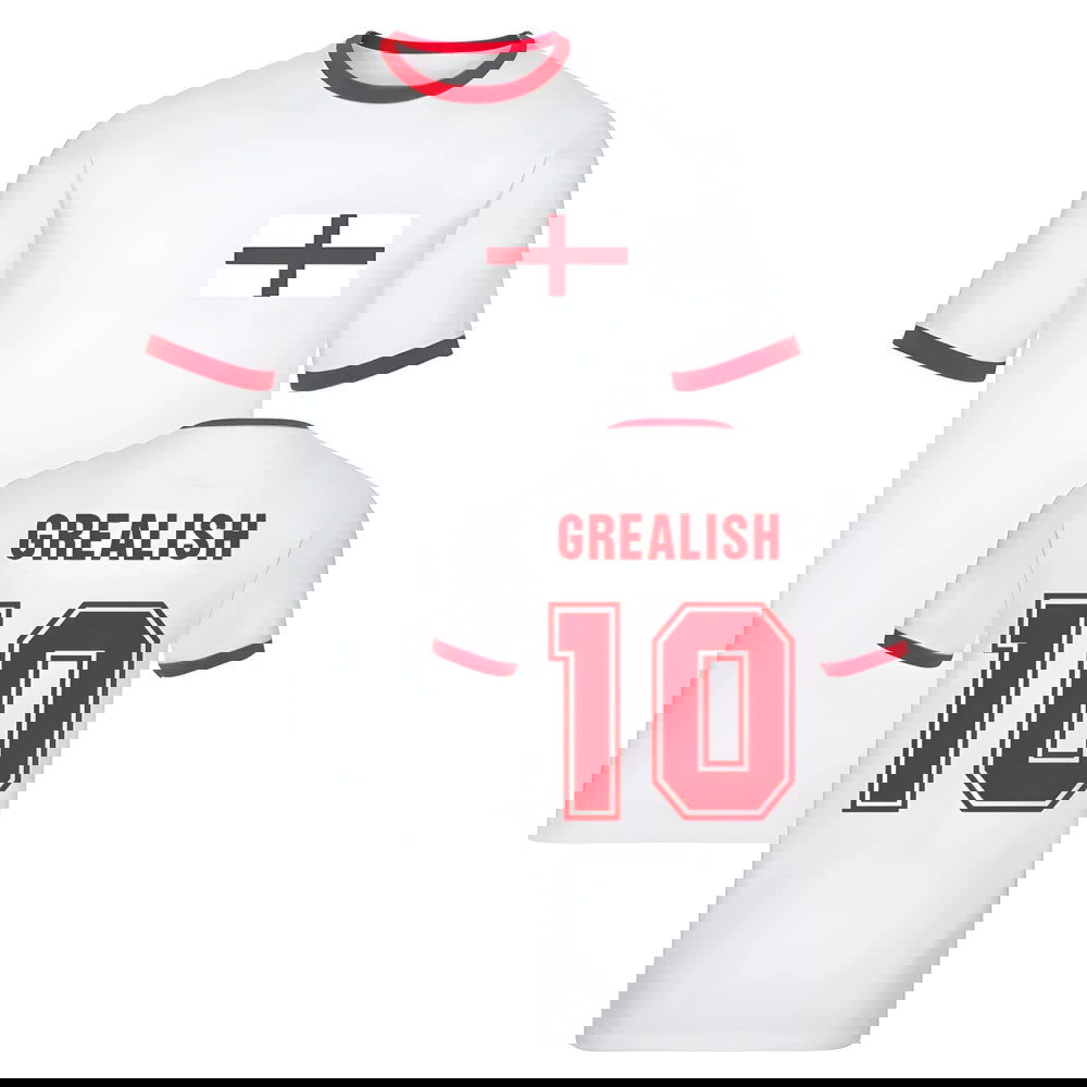 Jack Grealish England Ringer Tee (White)