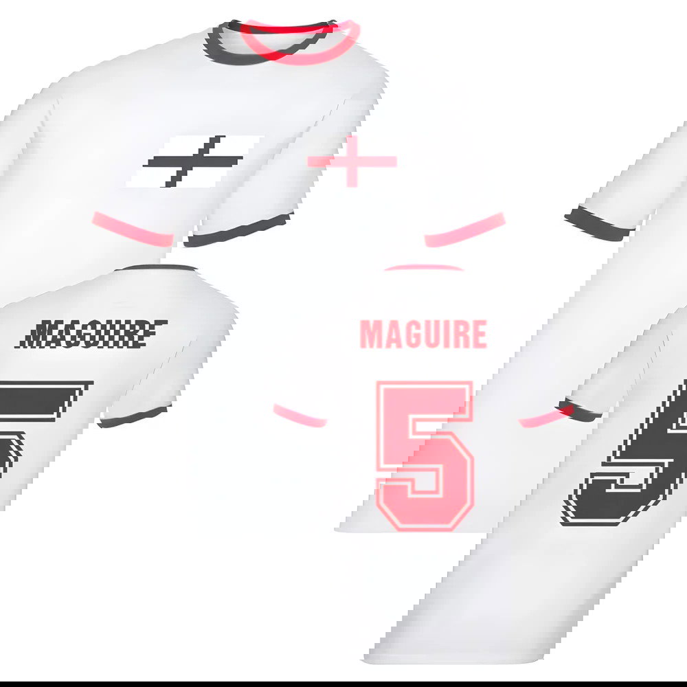 Harry Maguire England Ringer Tee (White)
