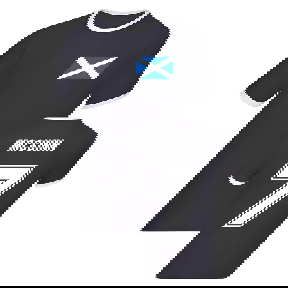 John McGinn Scotland Ringer Tee (Navy)