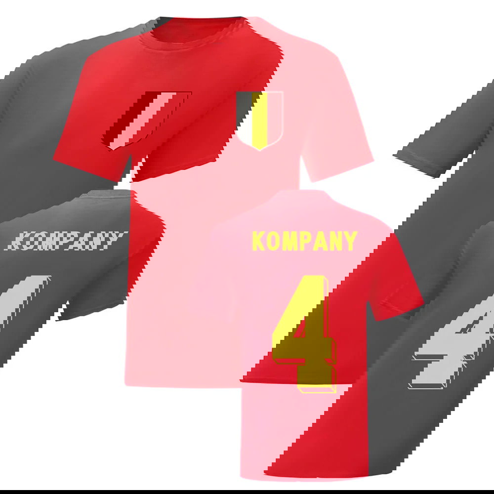 Vincent Kompany Belgium National Hero Tee\'s (Red)