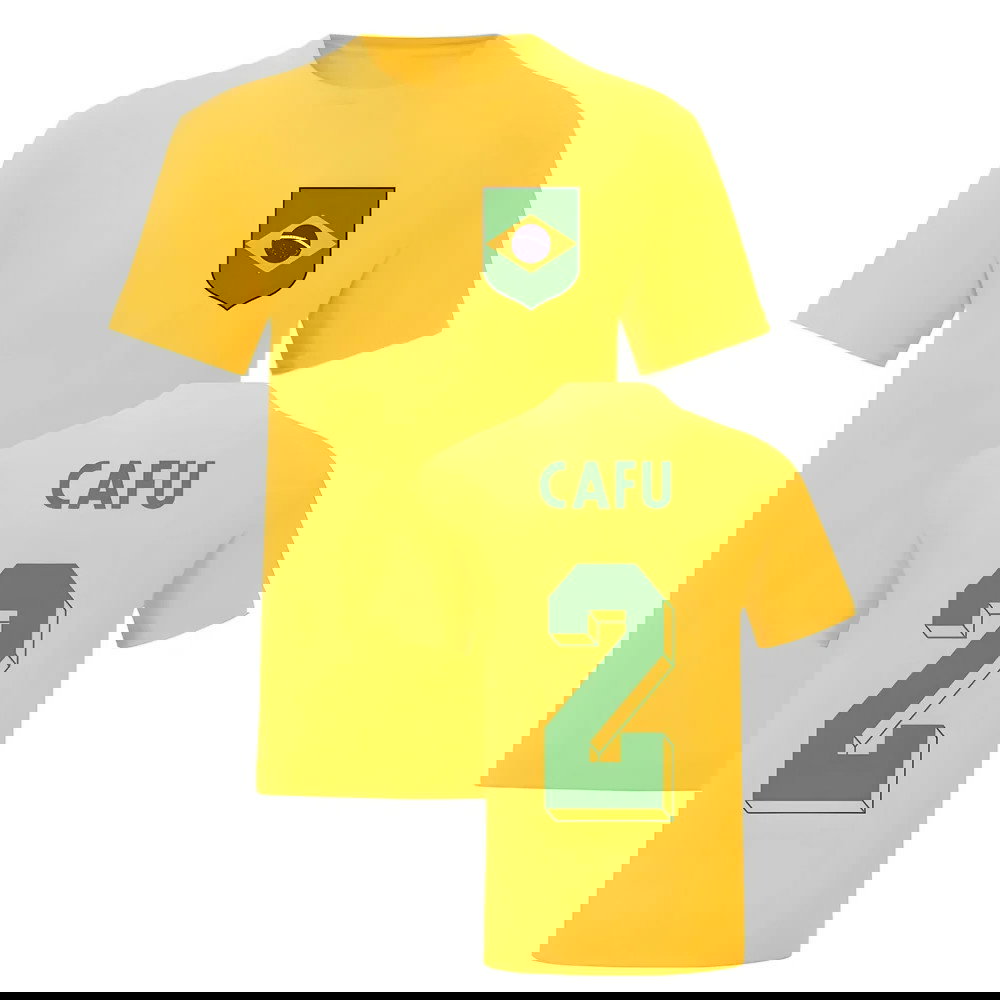 Cafu Brazil National Hero Tee\'s (Yellow)