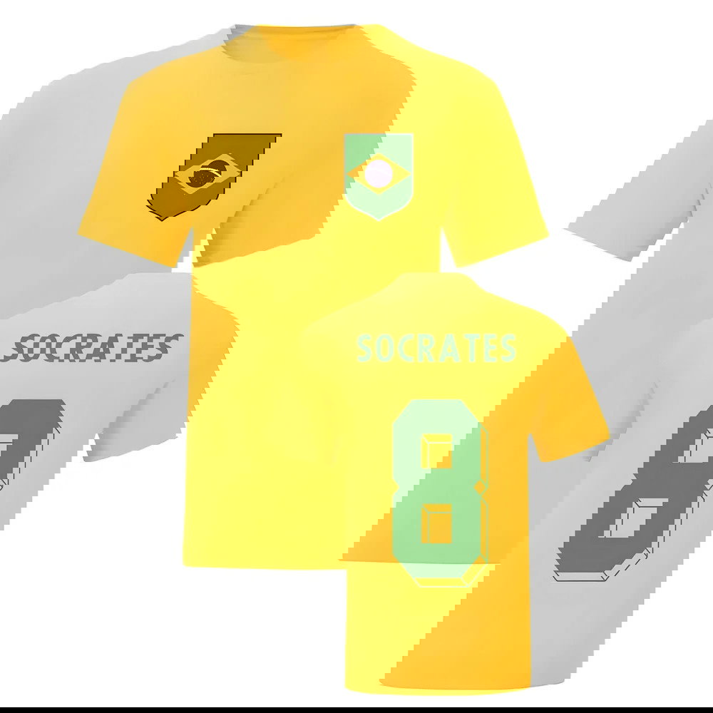 Socrates Brazil National Hero Tee\'s (Yellow)