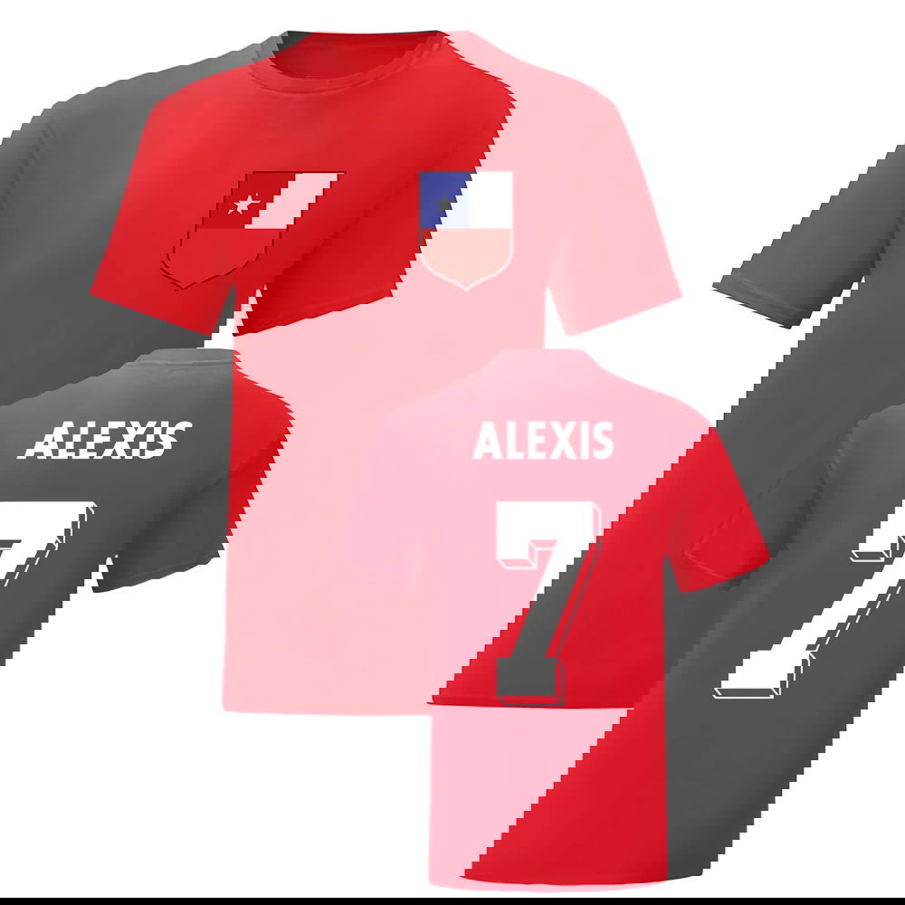 Alexis Sanchez Chile National Hero Tee (Red)