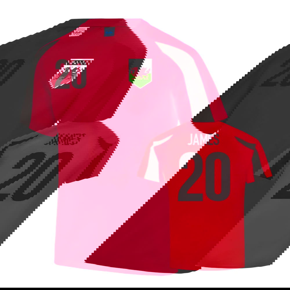Wales Sports Training Jersey (Daniel James 20)