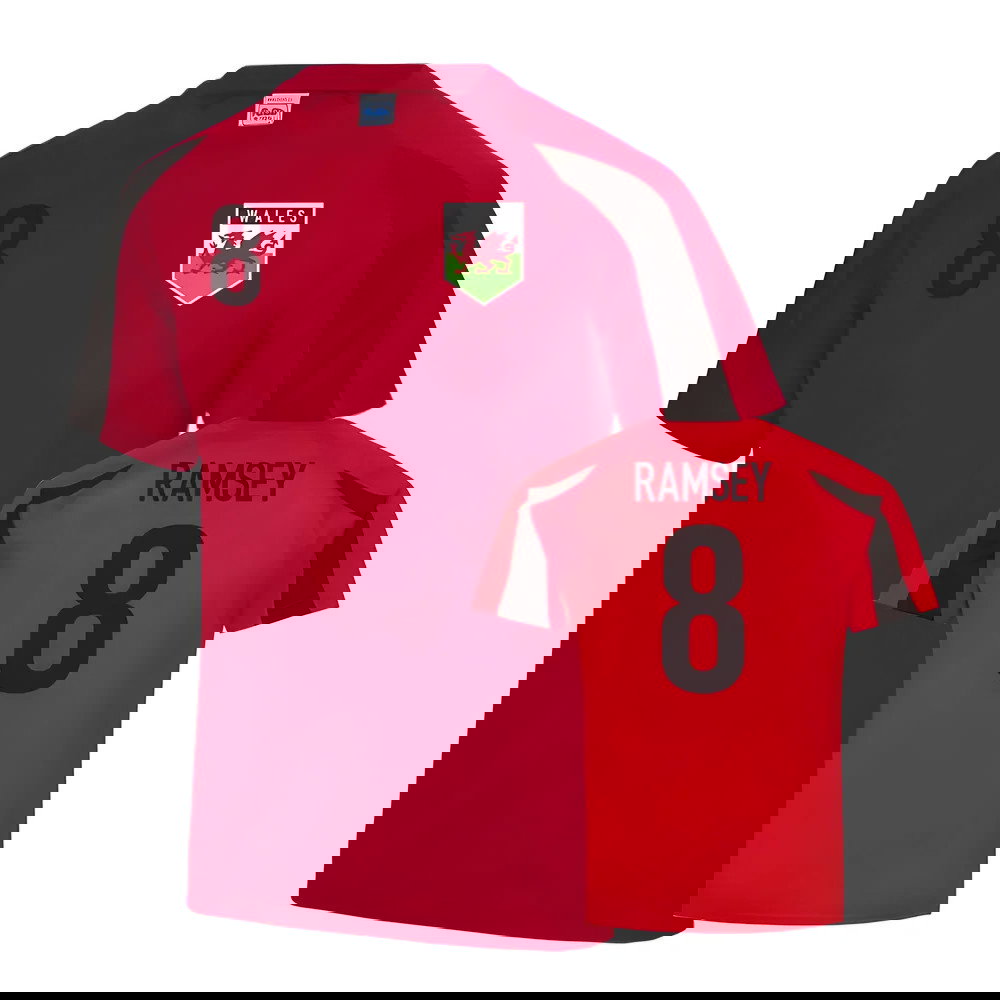 Wales Sports Training Jersey (Ramsey 8)