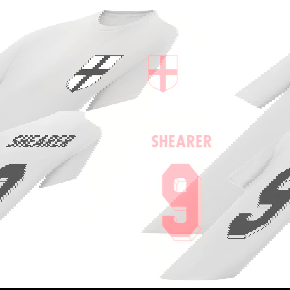 Alan Shearer England National Hero Tee (White)