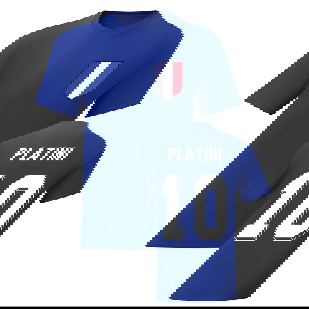 Michel Platini France National Hero Tee\'s (Blue)