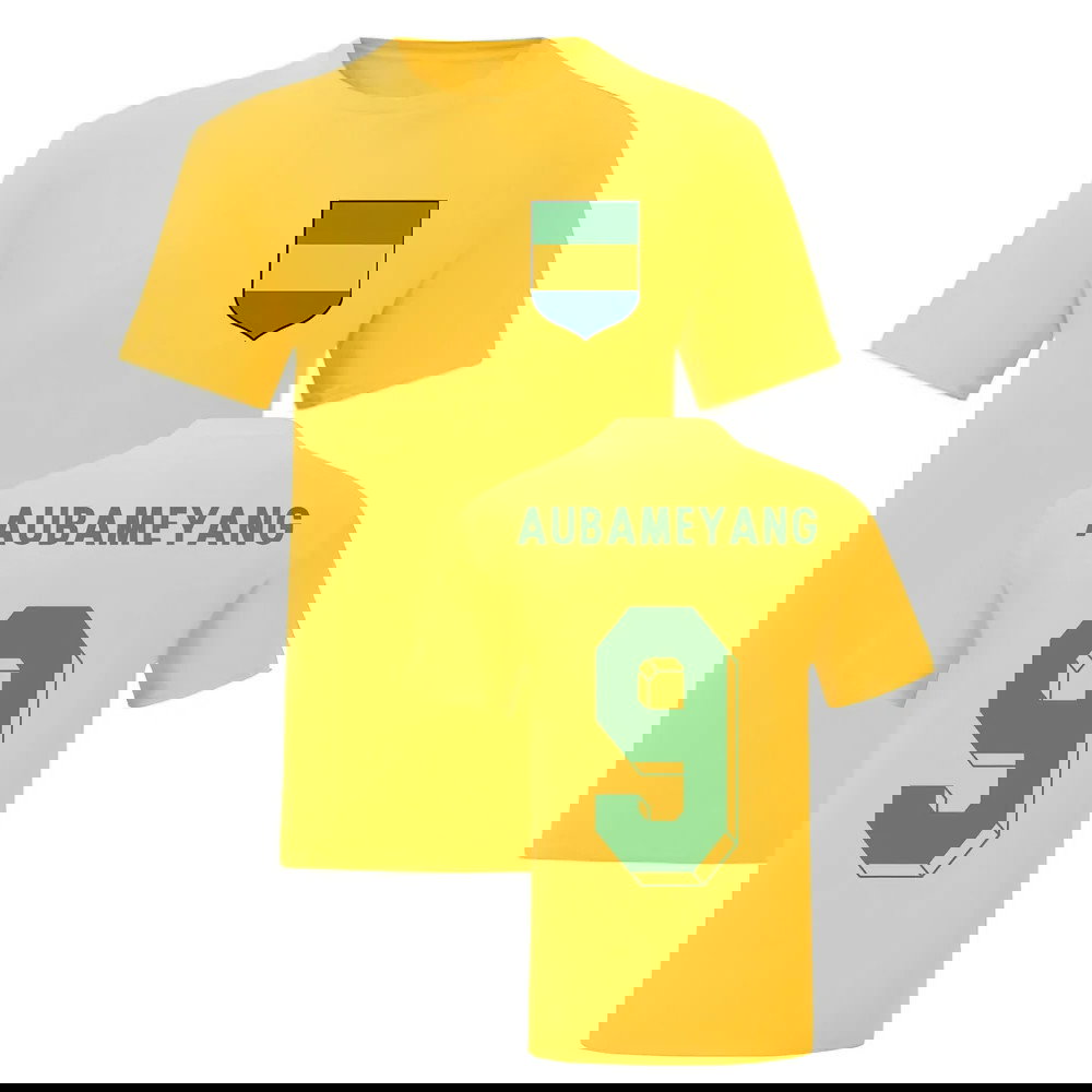 Pierre-Emerick Aubameyang Gabon National Hero Tee (Yellow)