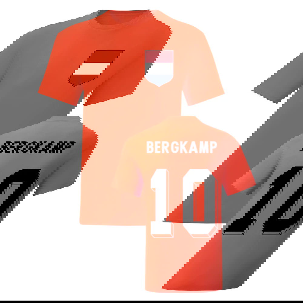 Dennis Bergkamp Holland Natioal Hero Tee\'s (Orange)